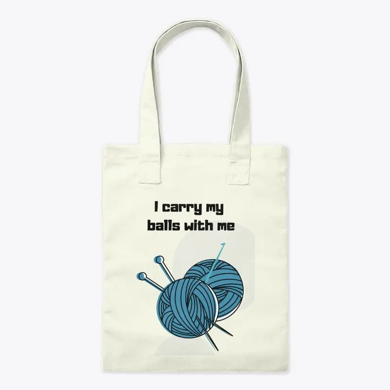 Yarn Tote Bag for Male Knitters 